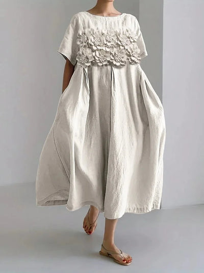 Calienne | Artistic Bloom Midi Dress