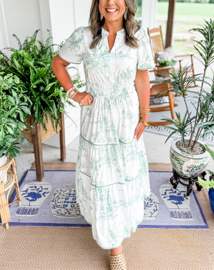 Elsa | Classic Toile Maxi