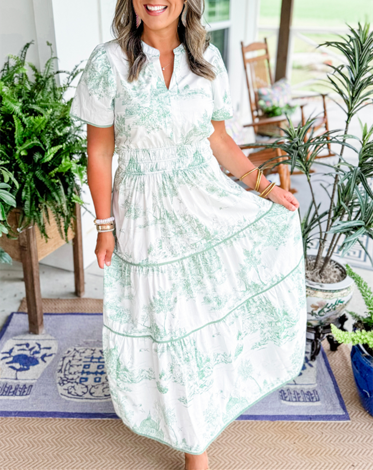 Elsa | Classic Toile Maxi