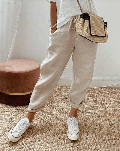 Elsie | Striped Summer Trousers