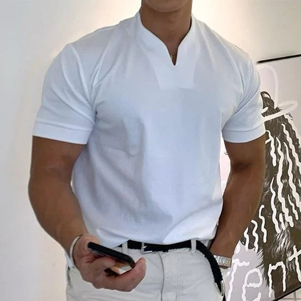 2024 Men Gentlemans business Short Sleeve T Shirt