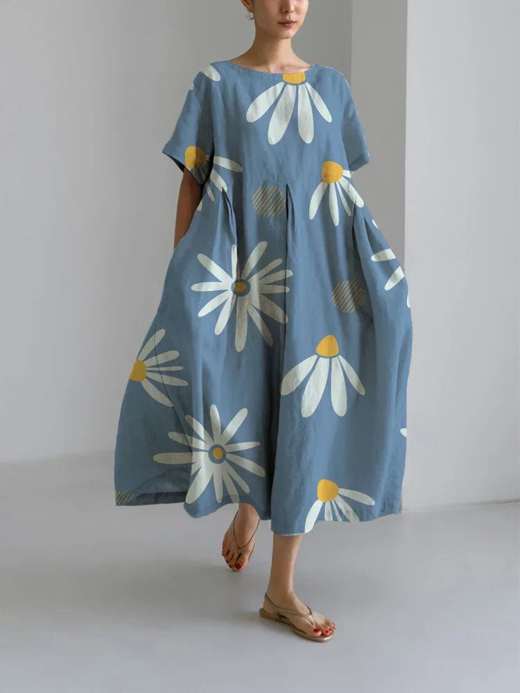 Maeva | Artistic Bloom Midi Dress