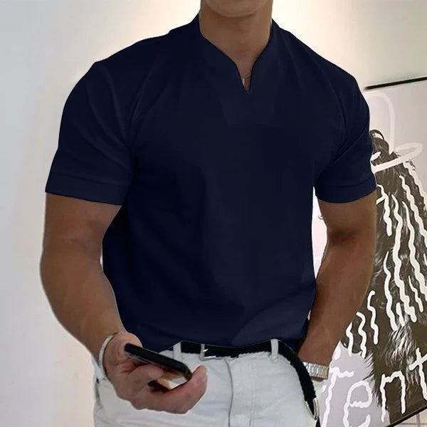 2024 Men Gentlemans business Short Sleeve T Shirt