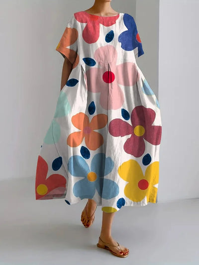 Liliane | Artistic Bloom Midi Dress