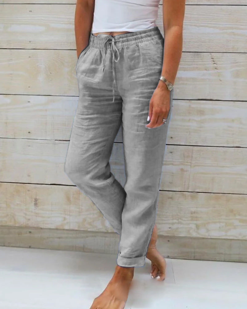 Jamie | Elastic Waistband Trousers