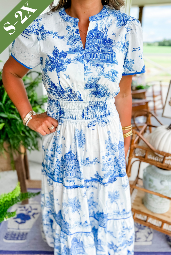Elsa | Classic Toile Maxi