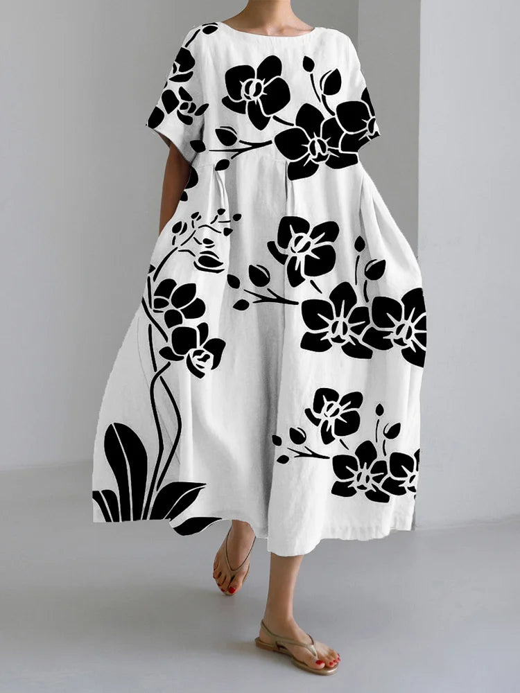 Elowen | Artistic Bloom Midi Dress