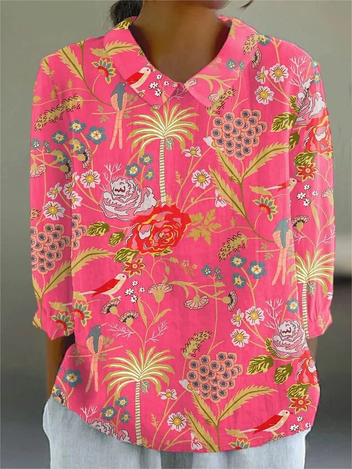 Indira | Vibrant Bloom Blouse