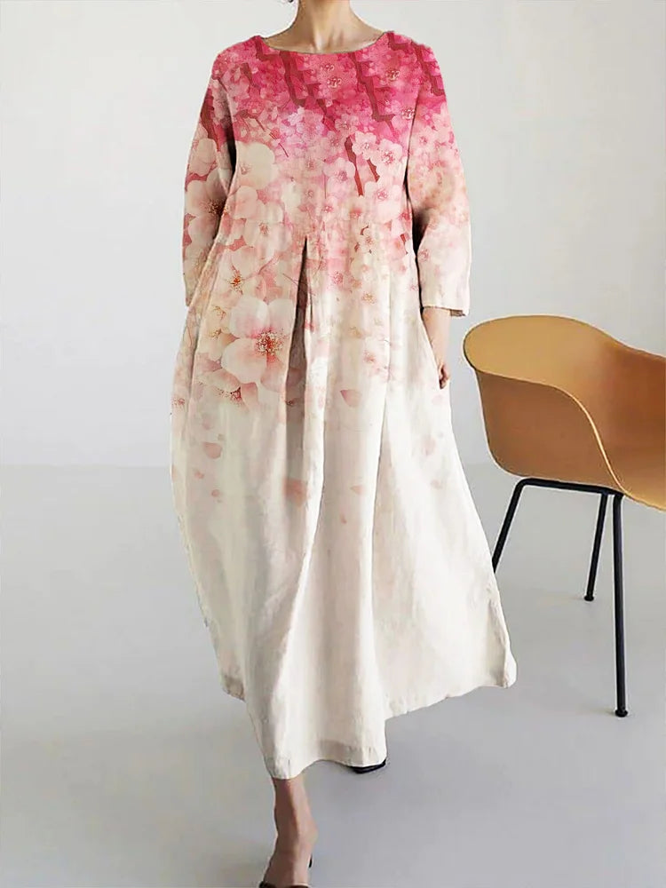 Aveline | Artistic Bloom Midi Dress