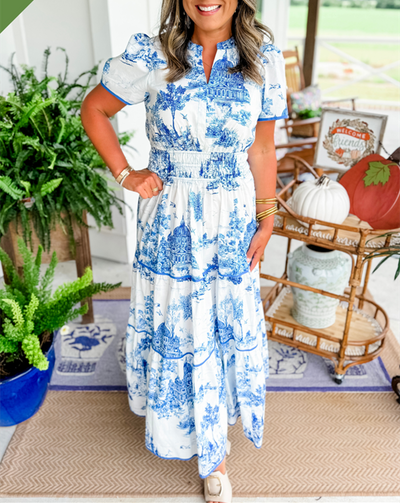 Elsa | Classic Toile Maxi