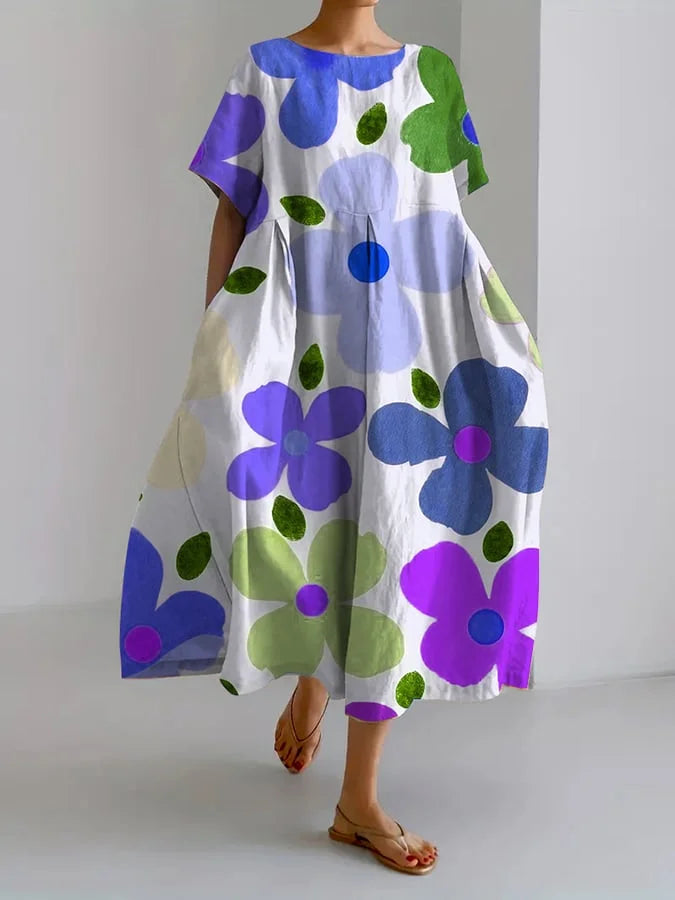 Liliane | Artistic Bloom Midi Dress
