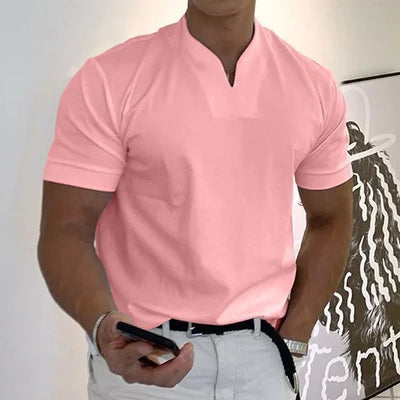 2024 Men Gentlemans business Short Sleeve T Shirt