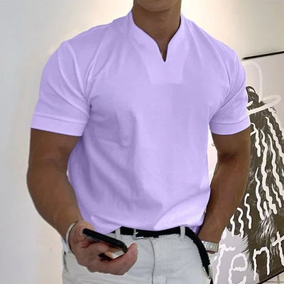 2024 Men Gentlemans business Short Sleeve T Shirt