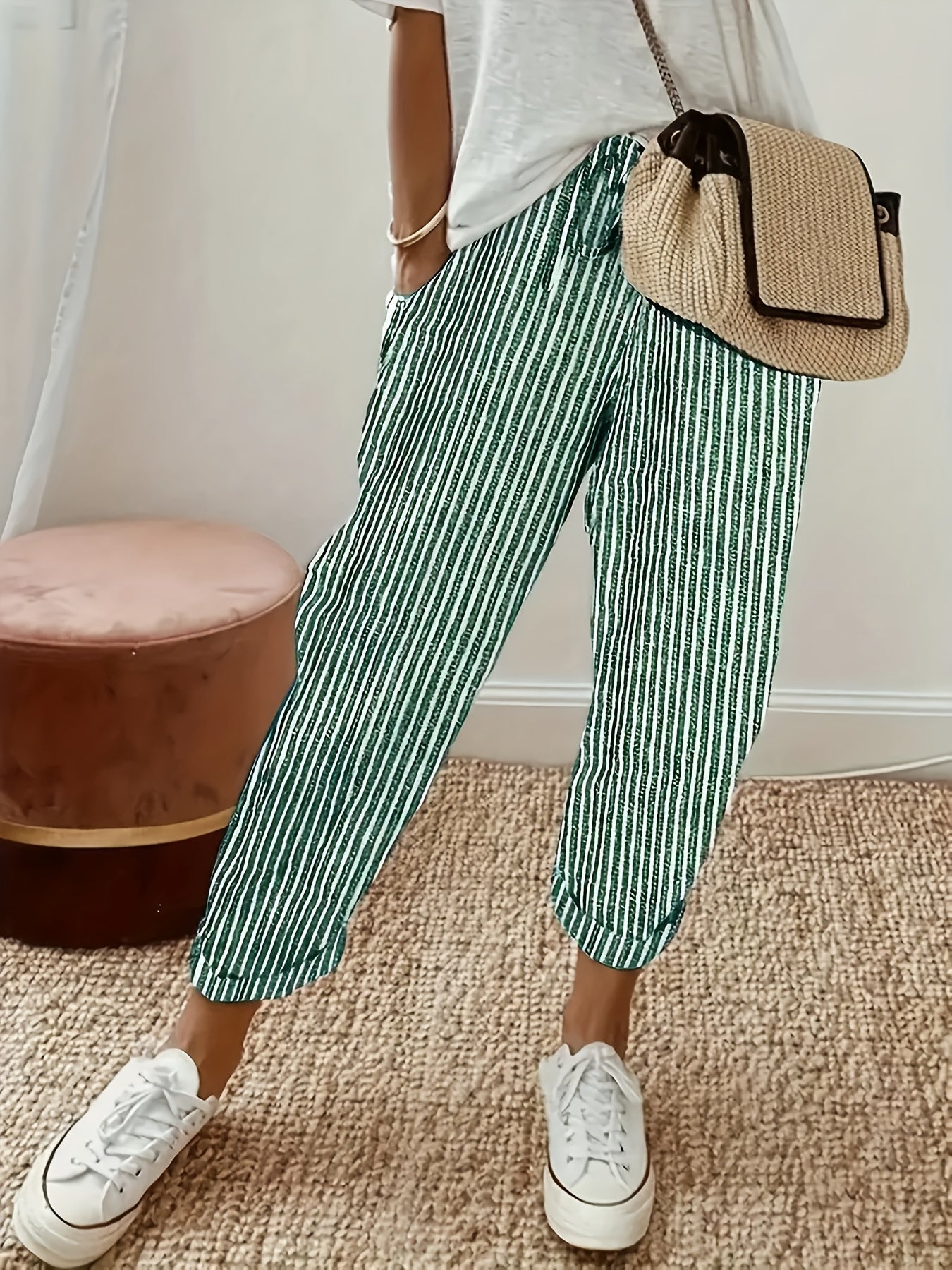 Marlena™ | Women’s Striped Linen Trousers