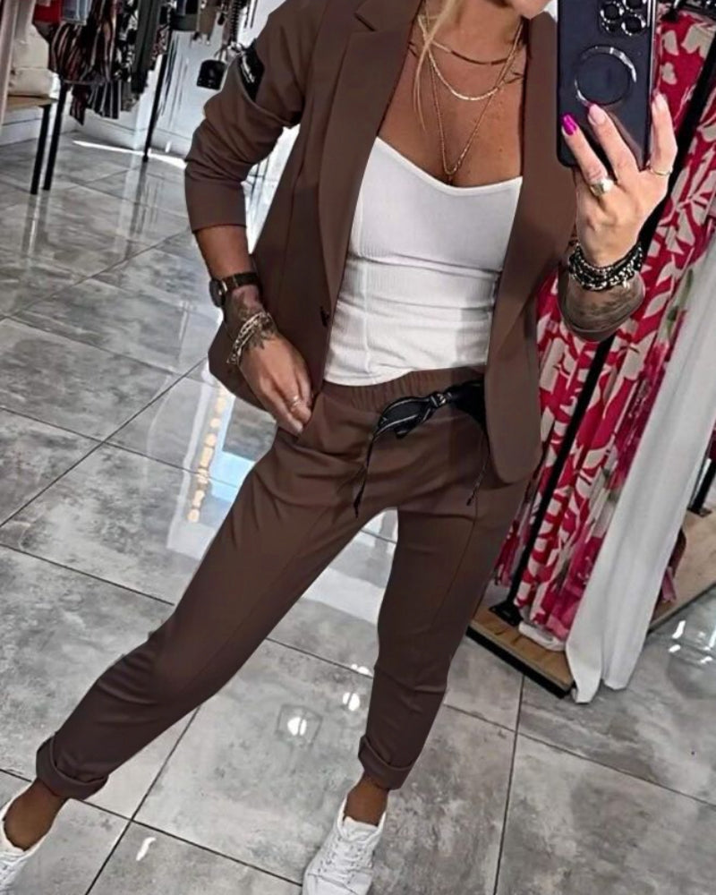 Malou | Top, Jacket, and Pants Set