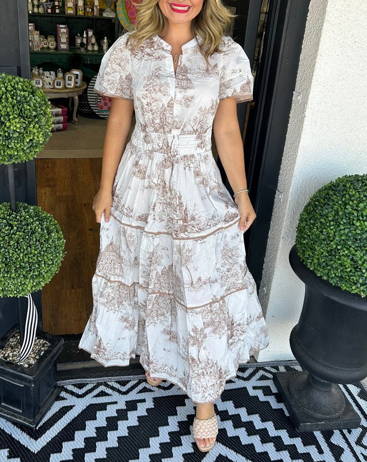 Elsa | Classic Toile Maxi