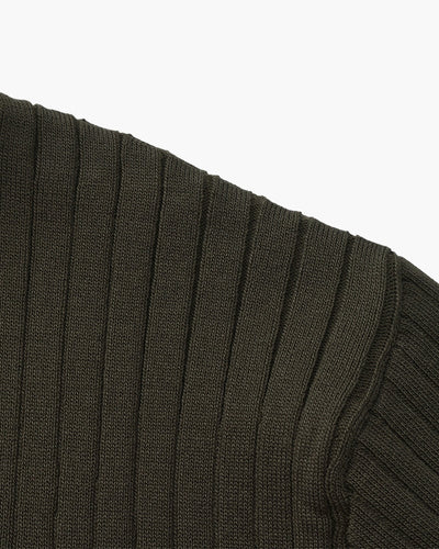 Theo | Ribbed Knit Polo Shirt