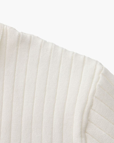 Theo | Ribbed Knit Polo Shirt