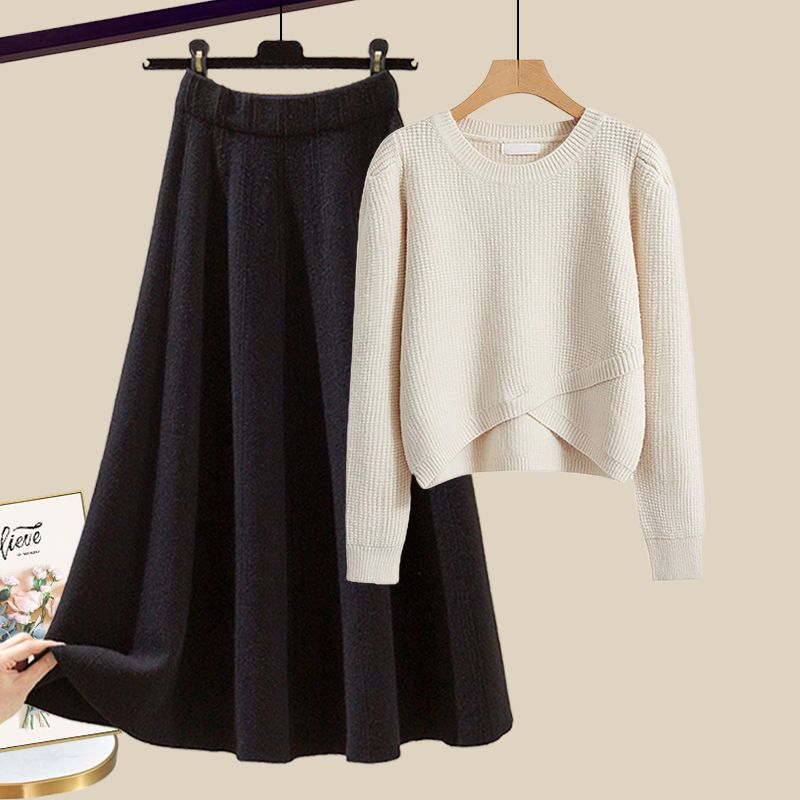 Anne | Stylish Knitted Sweater and Skirt Lounge Set