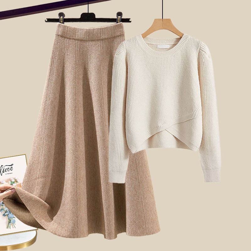 Anne | Stylish Knitted Sweater and Skirt Lounge Set