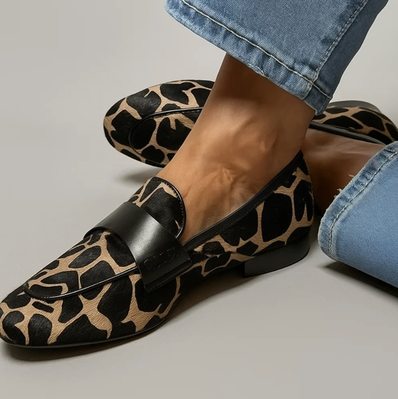 Delphine | Animal-Print Urban Loafer