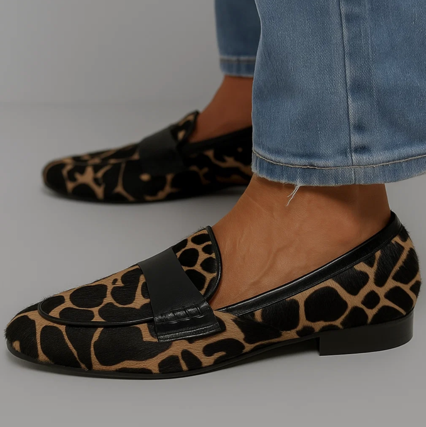 Delphine | Animal-Print Urban Loafer
