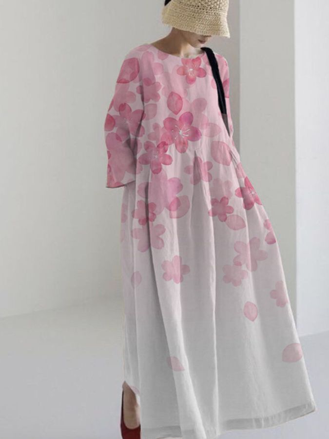 Roselinde | Artistic Bloom Midi Dress