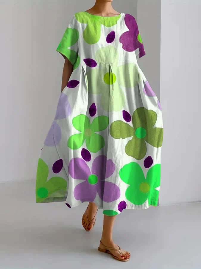 Liliane | Artistic Bloom Midi Dress