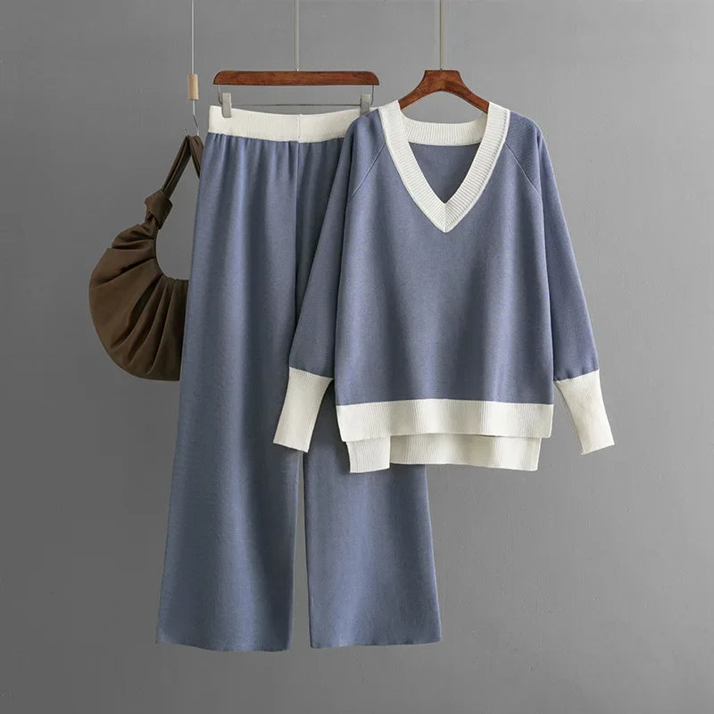 Beverly | Stylish Long Sleeved Knitted Set