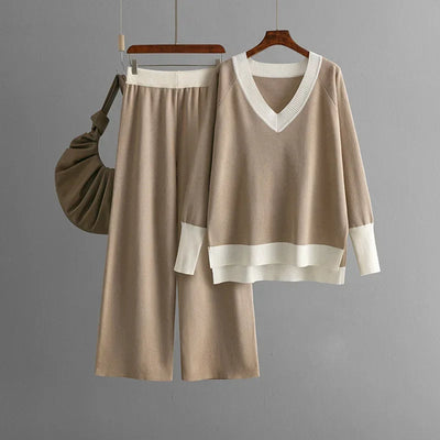 Beverly | Stylish Long Sleeved Knitted Set