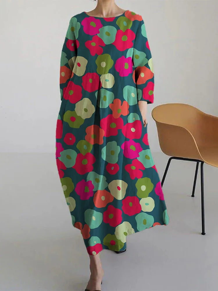 Zafira | Artistic Bloom Midi Dress