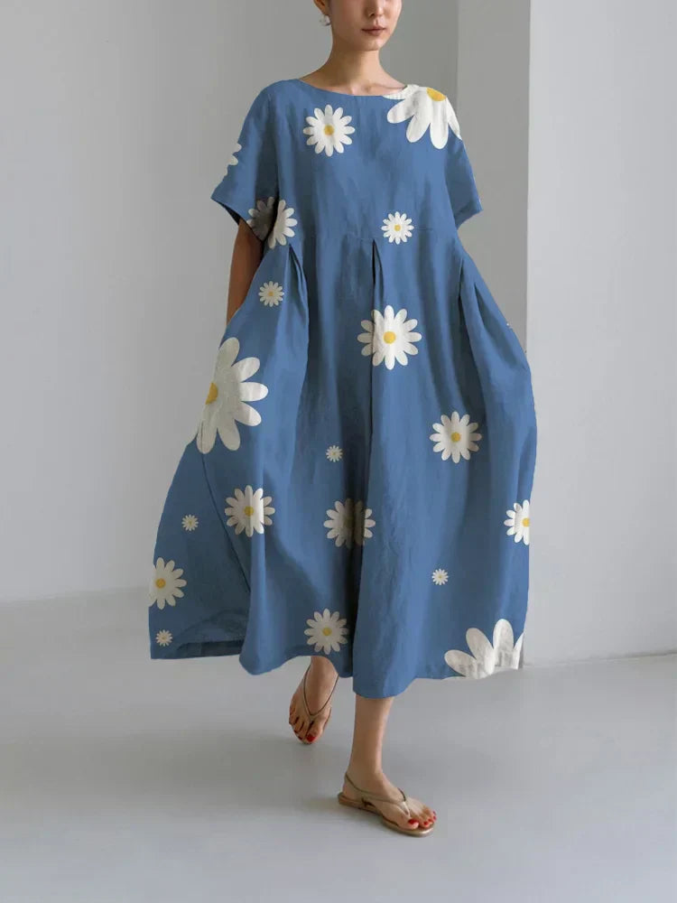 Sylvie | Artistic Bloom Midi Dress