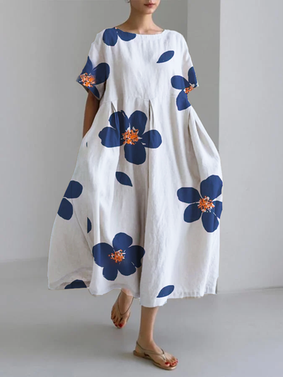 Lenora | Artistic Bloom Midi Dress